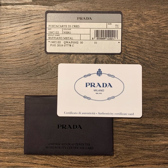 Prada Nero (Black) Saffiano Leather Card Holder Case - Picture 2 of 15